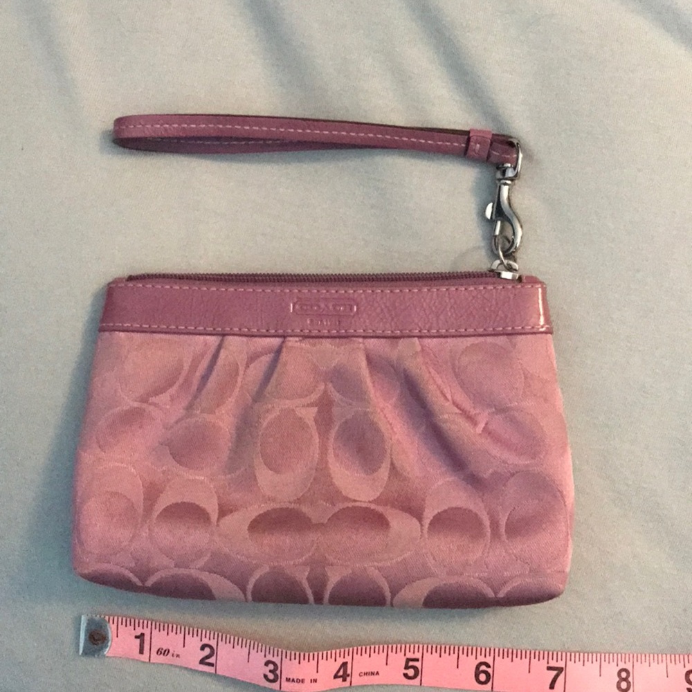 Pink Coach Wallet/Wristlet